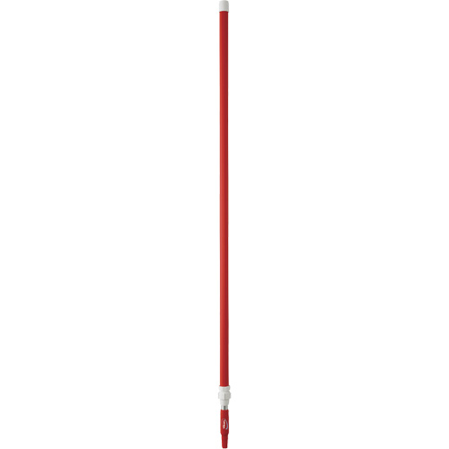 Manche de brosse pour plateforme, Brosse/Support &agrave; tampon, Rouge, T&eacute;lescopique, 62"-113" lo Stor-it Systems