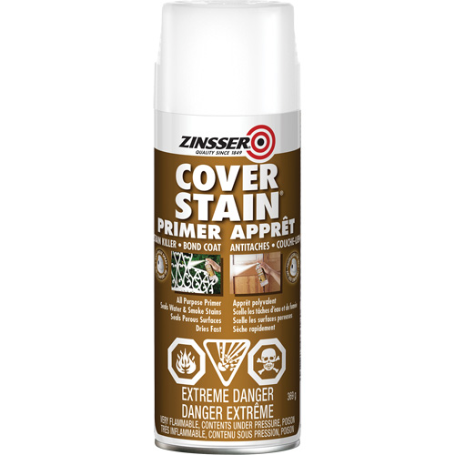 Cover Stain&reg; Oil-Base Primer Sealer, Aerosol Can, White Stor-it Systems