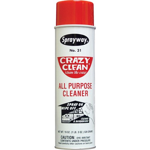 Nettoyant tout usage Crazy Clean, 20 oz, Canette a&eacute;rosol Stor-it Systems