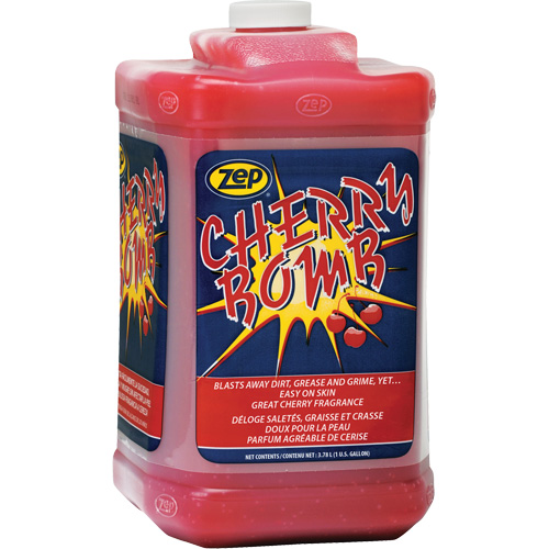 Nettoyant surpuissant pour les mains Cherry Bomb, Pierre ponce, 3,78 L, Bouteille, Cerise Stor-it Systems