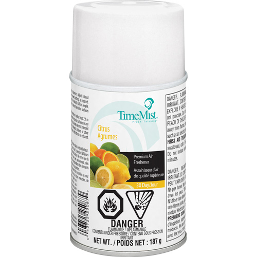 TimeMist&reg; Industrial Strength Air Freshener, Citrus, Aerosol Can/Cartridge Stor-it Systems