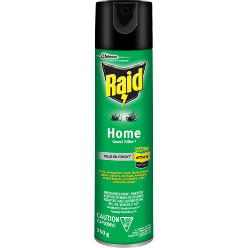 Raid&reg; Home Insect Killer, 350 g, Solvent Base Stor-it Systems