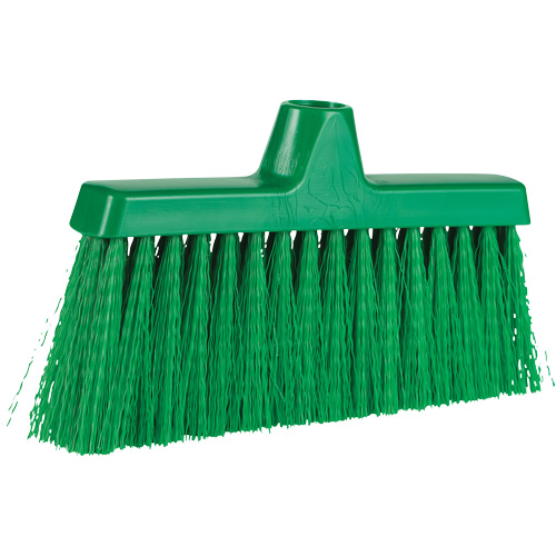 ColorCore Angle Head Broom, Medium Bristles, 10", Polypropylene, Green Stor-it Systems
