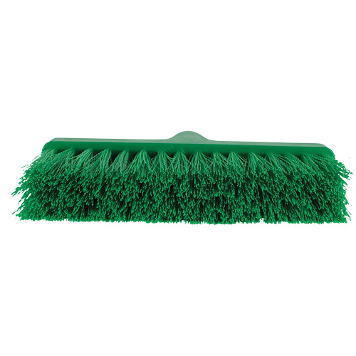 ColorCore Angle Head Broom, Medium Bristles, 10", Polypropylene, Green Stor-it Systems