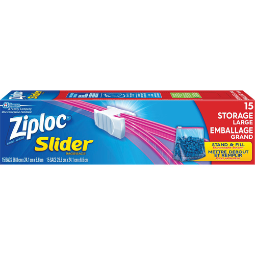 Sacs d'emballage &agrave; glissi&egrave;re Ziploc Stor-it Systems