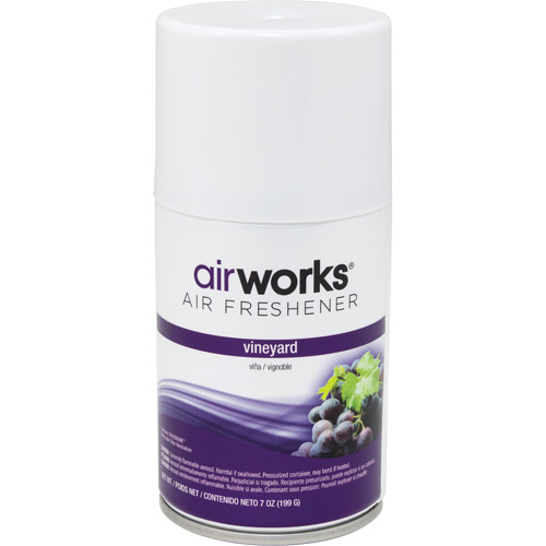 AirWorks&reg; Metered Air Fresheners, Vineyard, Aerosol Can Stor-it Systems