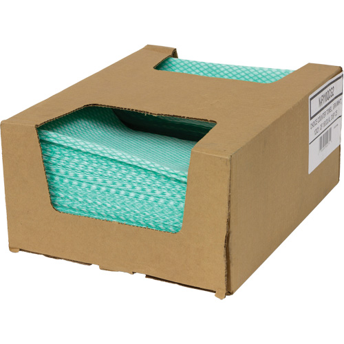 Chiffons de choix pour comptoir SaniWorks, Vert/Blanc Stor-it Systems