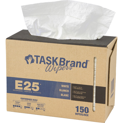 Essuie-tout &eacute;conomique &agrave; renfort tiss&eacute; TaskBrand E25, Tout usage, 16-3/4" lo x 9-3/4" la Stor-it Systems