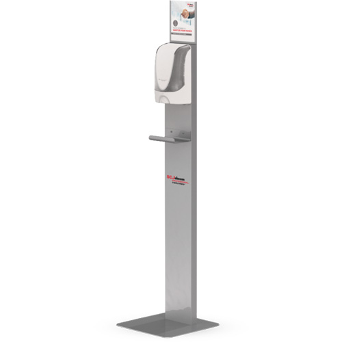 Touch-Free Hand Sanitizer Dispenser Floor Stand Stor-it Systems