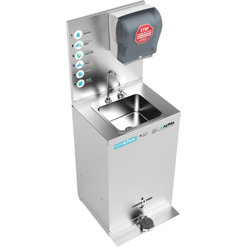 Poste de nettoyage des mains portable MRSink Stor-it Systems