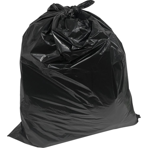Industrial Garbage Bags, Utility, 20" W x 22" L, 0.64 mils, Black, 23 L (6 Gal.) Capacity Stor-it Systems