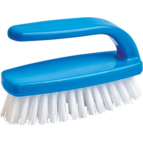 Nail Cleaning Brush, 4" L, Synthetic Bristles, Blue/White Stor-it Systems