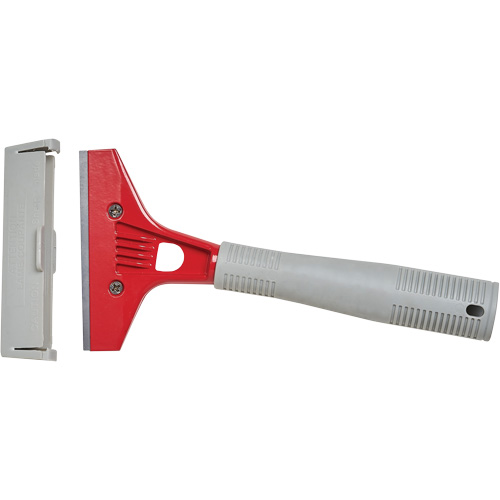Small Scraper, Steel Blade, 4" Wide, Plastic Handle Stor-it Systems