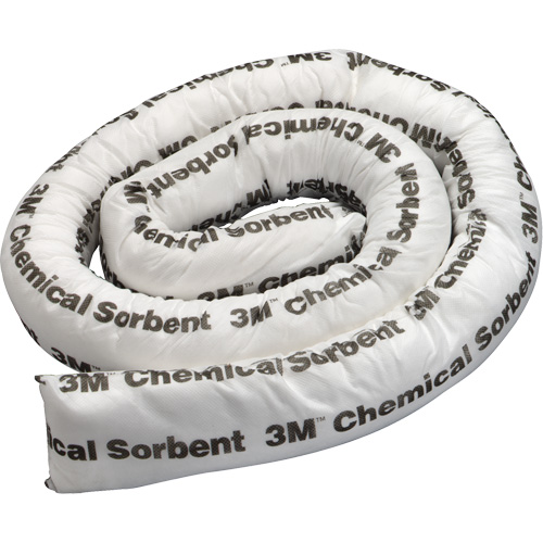 Chemical Sorbent Mini-Boom, Hazmat, 8' L x 3" W, 15.5 gal Absorbancy Stor-it Systems