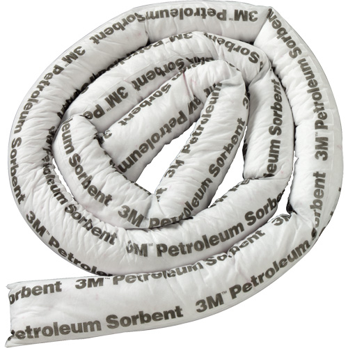 Petroleum Sorbent Mini-Boom, Oil Only, 1' L x 3" W, 15.7 gal Absorbancy Stor-it Systems