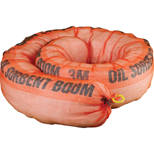 Barri&egrave;re de pollution absorbante pour produits p&eacute;troliers, Huile seulement, 1,5' lo x 10" la, Absorption 69,3 gal Stor-it Systems