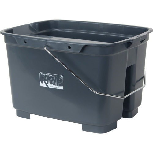 Seau double, Capacit&eacute; de 4,75 gal. US (19 pintes), Gris Stor-it Systems