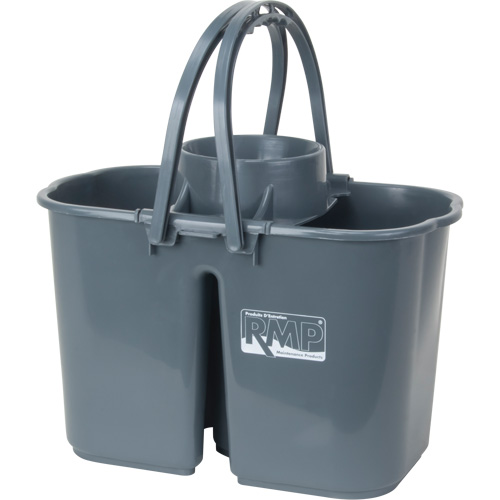 Mop Pail & Wringer, Strainer, 3.75 US Gal.(15 Quart), Grey Stor-it Systems