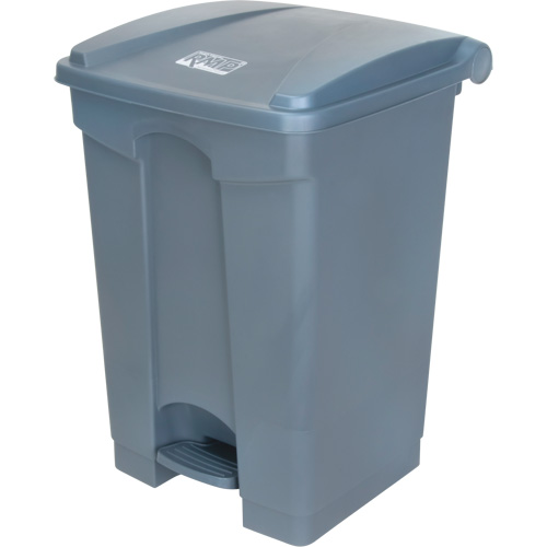 Poubelle &agrave; p&eacute;dale, Plastique, Capacit&eacute; 12 gal. US Stor-it Systems