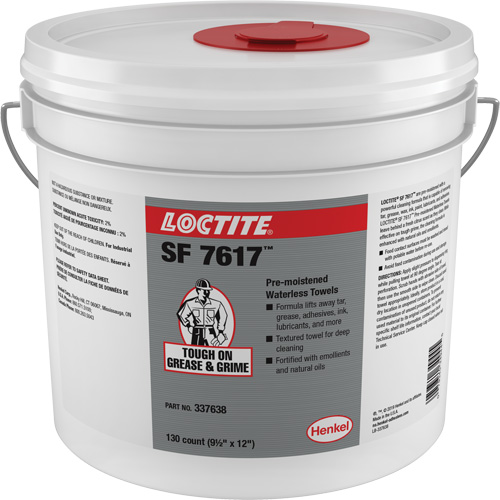 Essuie-mains industriels SF 7617, 130 lingettes, 12" x 9-1/2" Stor-it Systems