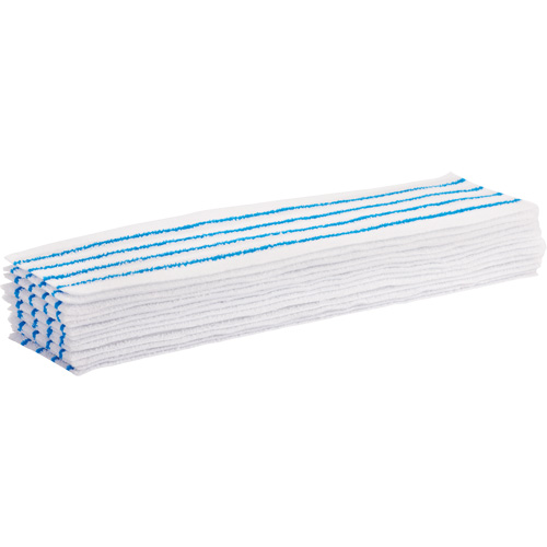 Tampon vadrouille jetable, Style Boucles et crochets, Microfibre, 18" lo x 4" la Stor-it Systems