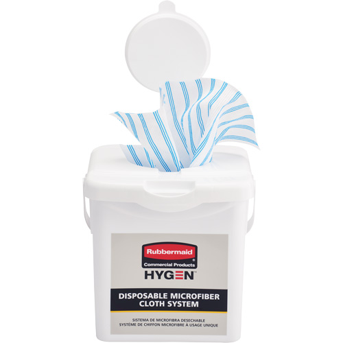 Seau de chargement pour chiffons microfibres, Blanc Stor-it Systems