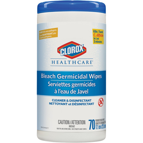 Healthcare&reg; Disinfecting Bleach Wipes, 70 Count Stor-it Systems