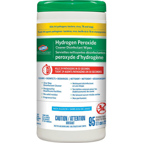 Healthcare&reg; Hydrogen Peroxide Cleaner Disinfecting Wipes, 95 Count Stor-it Systems