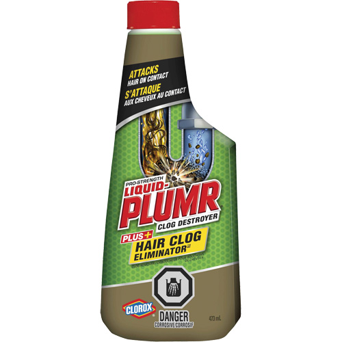 Produit d&eacute;bouchant pour bouchons de cheveux Liquid-Plumr Stor-it Systems