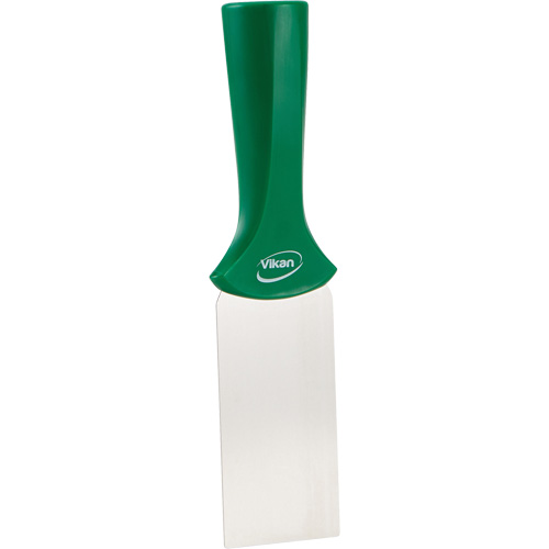 Grattoir en acier inoxydable avec poign&eacute;e montable sur manche, Vert, 2" la x 8" lo Stor-it Systems