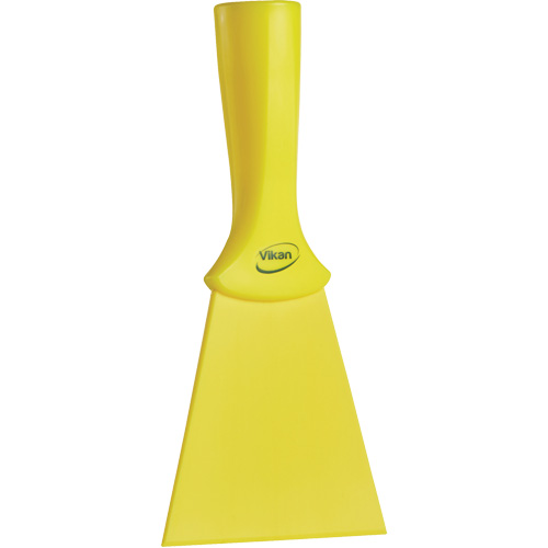 Grattoir en nylon avec poign&eacute;e filet&eacute;e, Jaune, 4" la x 8" lo Stor-it Systems