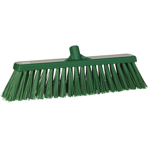 Balai-brosse robuste, Crins Ferme, 20", Polyester, Vert Stor-it Systems