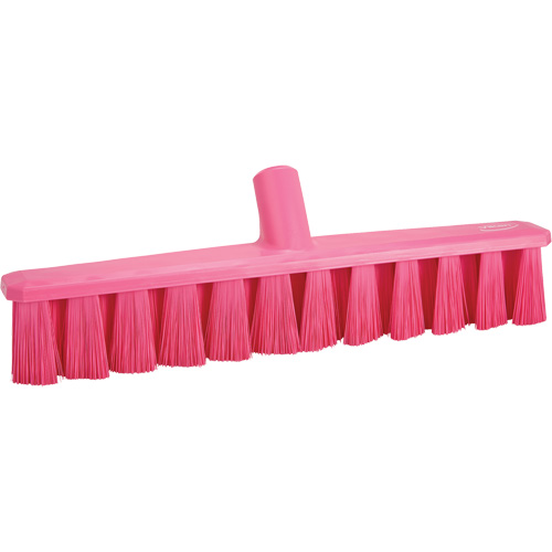 UST Push Broom, Medium Bristles, 15-1/4", Polyester, Pink Stor-it Systems