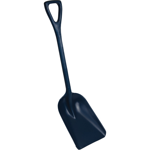 Pelle monobloc perceptible par d&eacute;tecteur de m&eacute;tal, Lame 10" x 14", Longueur de 37-1/2", Plastique, Bleu Stor-it Systems