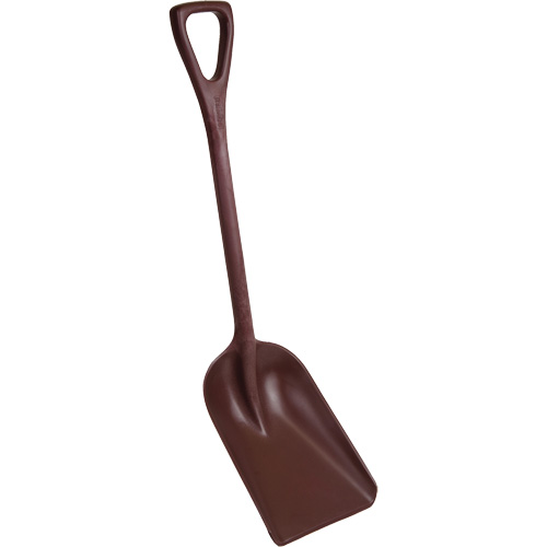 Pelle monobloc perceptible par d&eacute;tecteur de m&eacute;tal, Lame 10" x 14", Longueur de 37-1/2", Plastique, Rouge Stor-it Systems