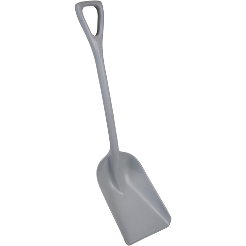 Pelle monobloc perceptible par d&eacute;tecteur de m&eacute;tal, Lame 10" x 14", Longueur de 37-1/2", Plastique, Gris Stor-it Systems