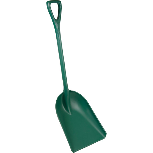 Pelle monobloc perceptible par d&eacute;tecteur de m&eacute;tal, Lame 13-3/4" x 17", Longueur de 42-1/2", Plastique, Vert Stor-it Systems