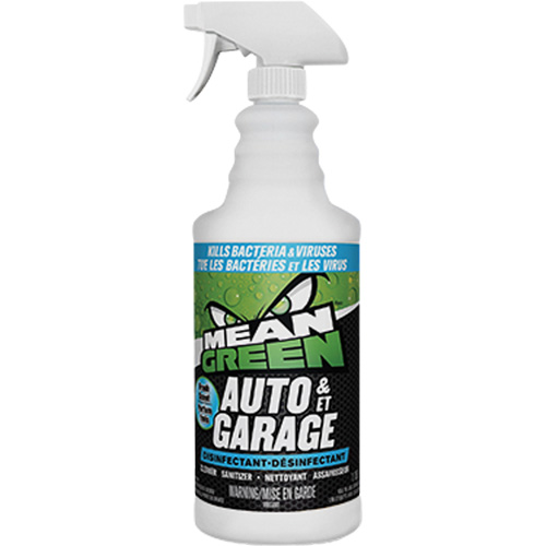Mean Green&reg; Auto & Garage Disinfectant, 1.18 L, Trigger Bottle Stor-it Systems