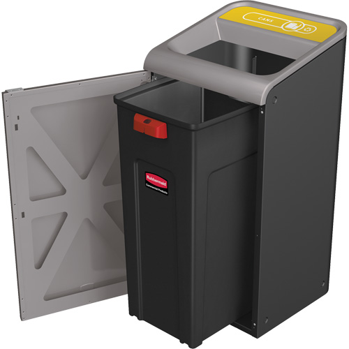 Conteneur pour d&eacute;chets de recyclage m&eacute;lang&eacute;s Configure, Vrac, Acier, 45 gal. US Stor-it Systems
