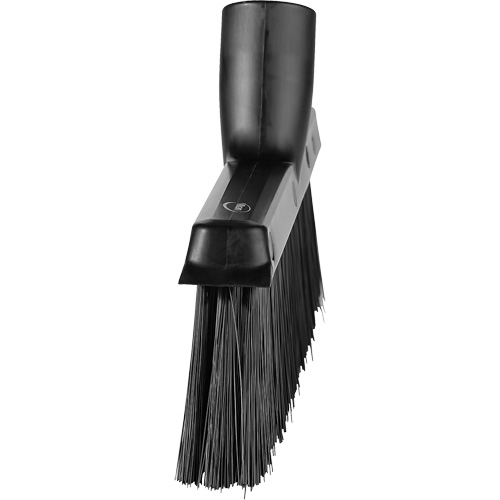 Balai biseaut&eacute; avec pas de vis inclin&eacute;, Crins Moyen, 10", Polyester, Noir Stor-it Systems