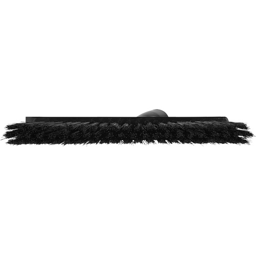 Balai biseaut&eacute; avec pas de vis inclin&eacute;, Crins Moyen, 10", Polyester, Noir Stor-it Systems