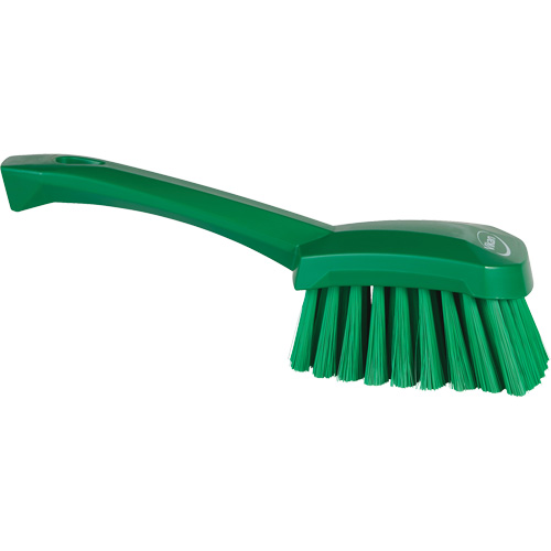 Brosse &agrave; r&eacute;curer avec manche court, Soies Doux, Longueur de 10-1/2", Vert Stor-it Systems
