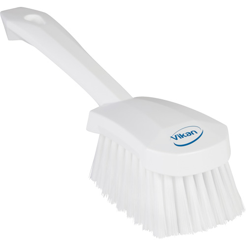 Brosse &agrave; r&eacute;curer avec manche court, Soies Doux, Longueur de 10-1/2", Blanc Stor-it Systems