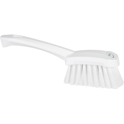 Brosse &agrave; r&eacute;curer avec manche court, Soies Doux, Longueur de 10-1/2", Blanc Stor-it Systems