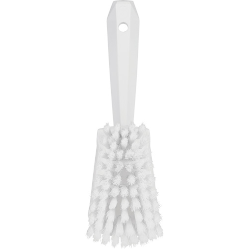 Brosse &agrave; r&eacute;curer avec manche court, Soies Doux, Longueur de 10-1/2", Blanc Stor-it Systems