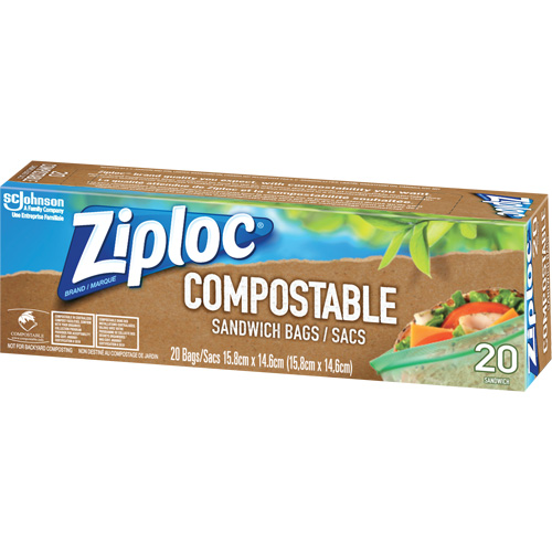 Sacs &agrave; sandwich compostables Ziploc Stor-it Systems