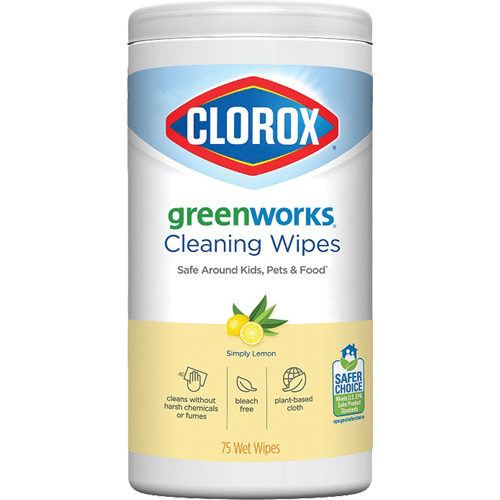 Lingettes nettoyantes GreenWorks, 75 lingettes Stor-it Systems