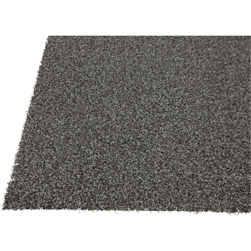 Tundra Indoor/Outdoor Matting, Latex/Polypropylene, Scraper Type, Tufted Cut Pile Pattern, 3-1/2' x 15', Grey Stor-it Systems