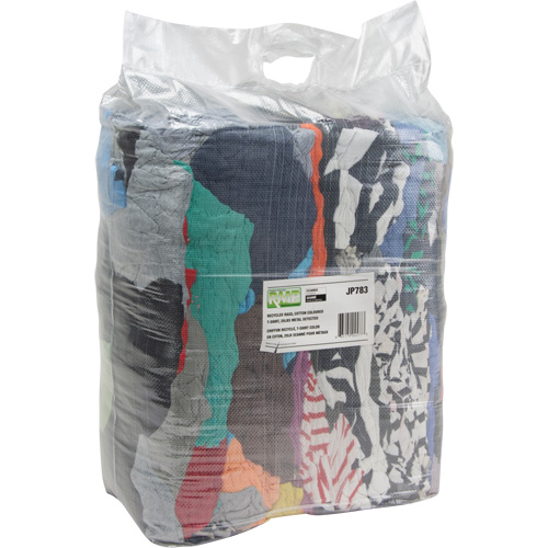 Chiffons fabriqu&eacute;s &agrave; partir de mat&eacute;riaux recycl&eacute;s, Coton, M&eacute;lange de couleurs, 25 lb Stor-it Systems