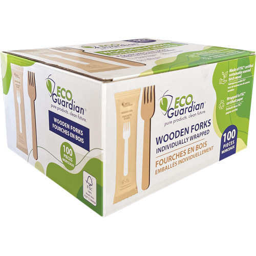 Individually Wrapped Wooden Forks Stor-it Systems